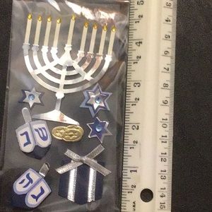 Hanukkah sticker set (dimensional)